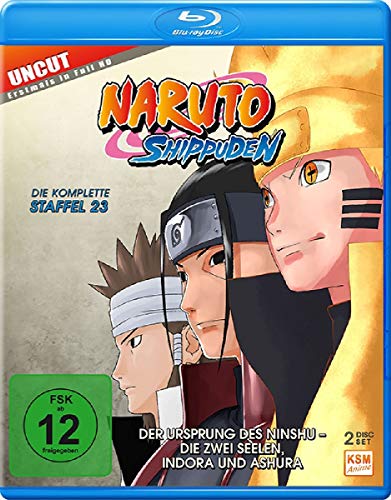 Naruto Shippuden - Staffel 23: Der Ursprung des Ninshu - Die zwei Seelen, Indora und Ashura (Folgen 679-689) [Blu-ray] von Plaion Pictures