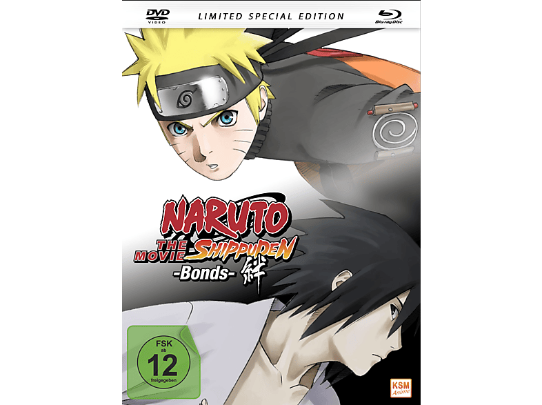Naruto Shippuden The Movie 2 – Bonds (2008) (Mediabook) Blu-ray + DVD von KSM
