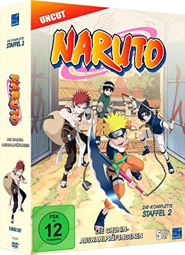 Naruto - Staffel 2: Die Chunin-Auswahlprüfungen (Episoden 20-52, uncut) [5 DVDs] von KSM