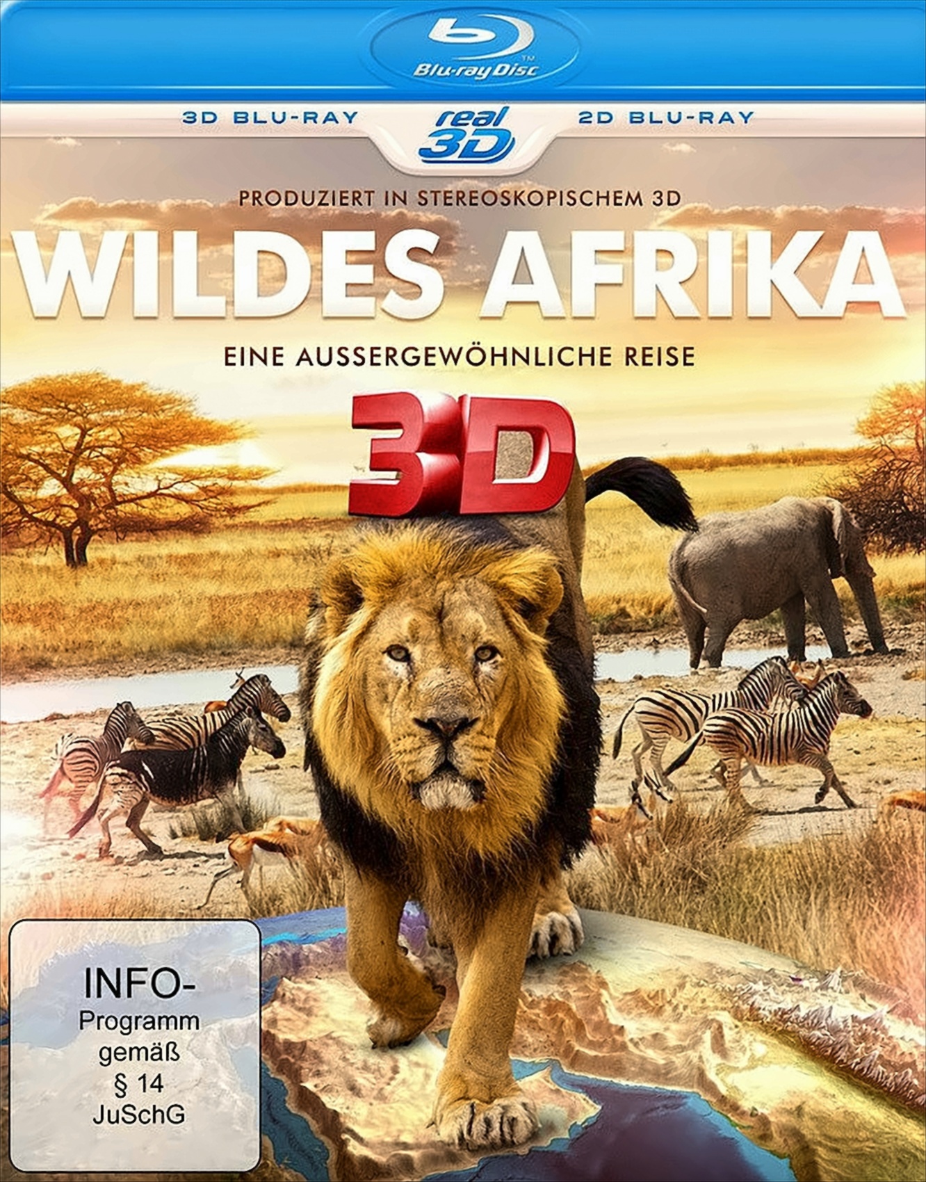 Wildes Afrika 3D - Eine außergewöhnliche Reise (Blu-ray 3D+2D) von KSM