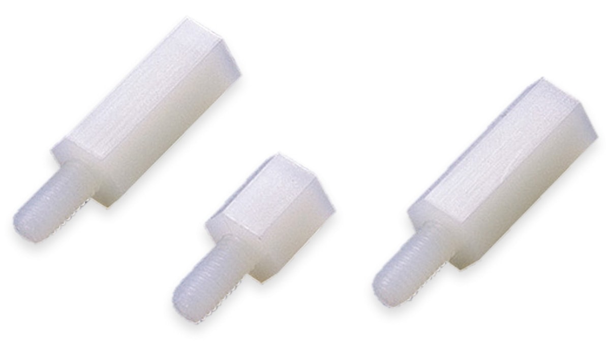 KSS Abstandsbolzen, naturfarben, Polyamid, 4,0 mm, 5 mm, M2x0,4, 15 mm KSS Abstandsbolzen, naturfarben, Polyamid, 4,0 mm, 5 mm, M2x0,4, 15 mm von KSS