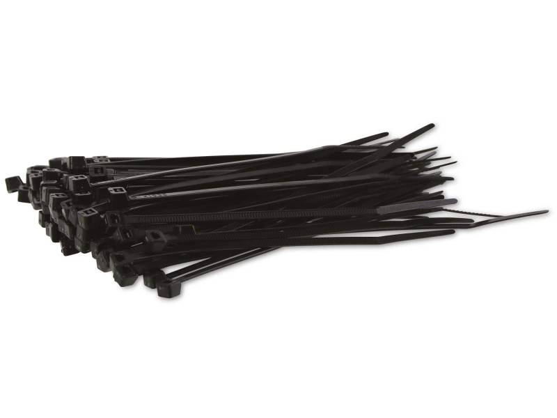 KSS Kabelbinder-Sortiment Polyamid 6.6, schwarz, 120x3,2, UV-beständig, 100 Stück von KSS