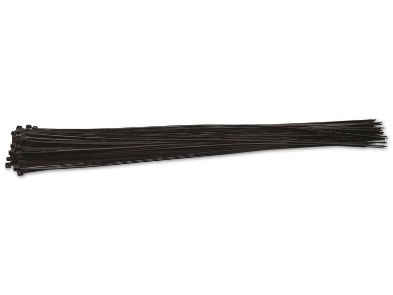 KSS Kabelbinder-Sortiment Polyamid 6.6, schwarz, 400x2,5, UV-beständig, 100 Stück von KSS