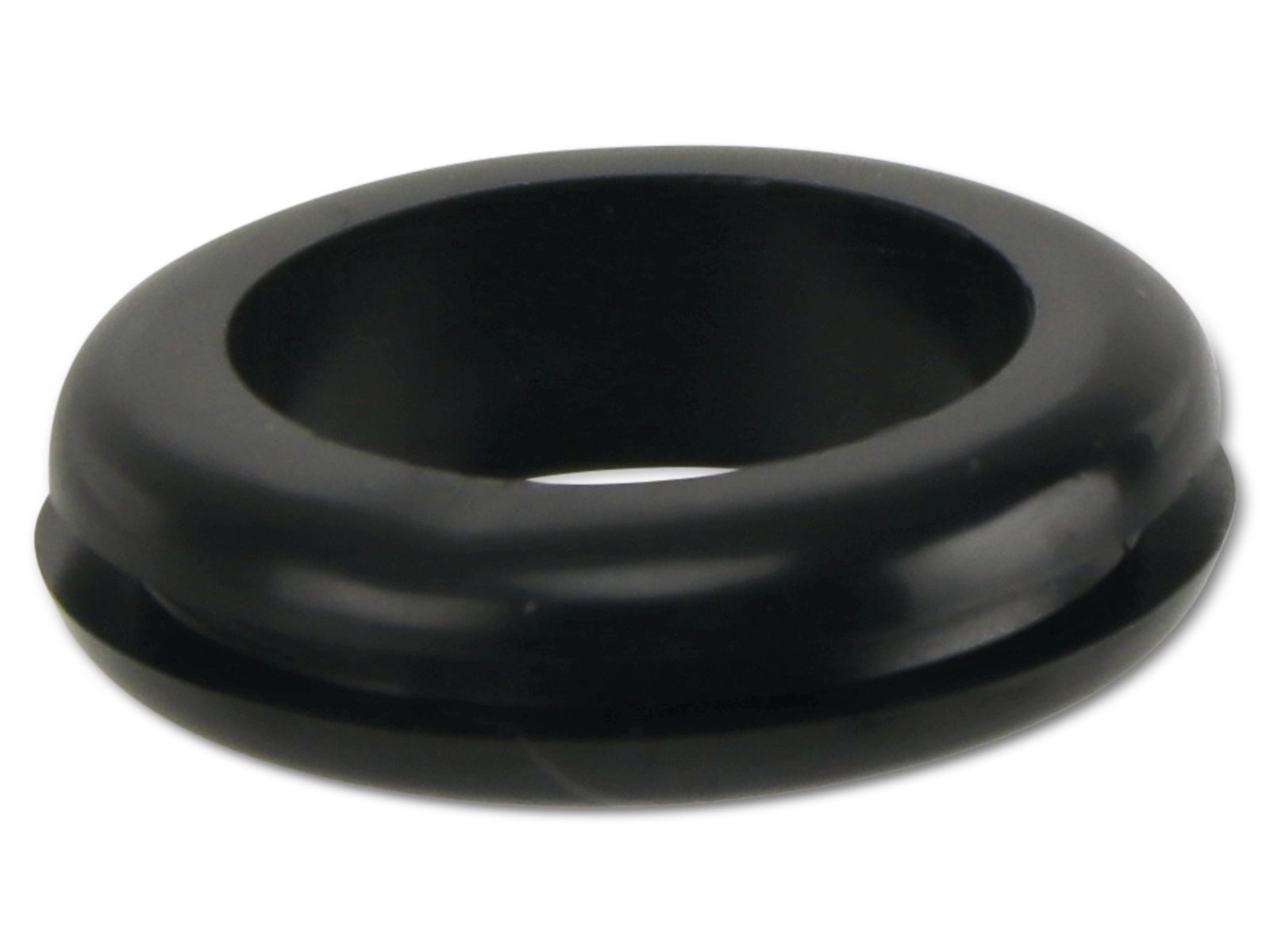 KSS Kabeldurchführungstülle PVC, schwarz, Plattenstärke 1,7, Loch-Ø 15,5, offen, 1 Stück von KSS