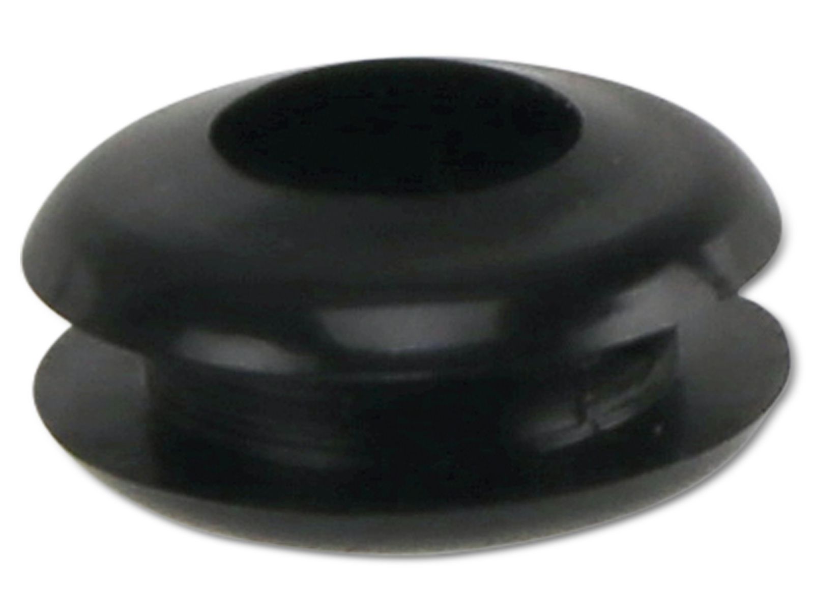KSS Kabeldurchführungstülle PVC weich, schwarz, Plattenstärke 1,7, Loch-Ø 5, geschlossen, 1 Stück von KSS