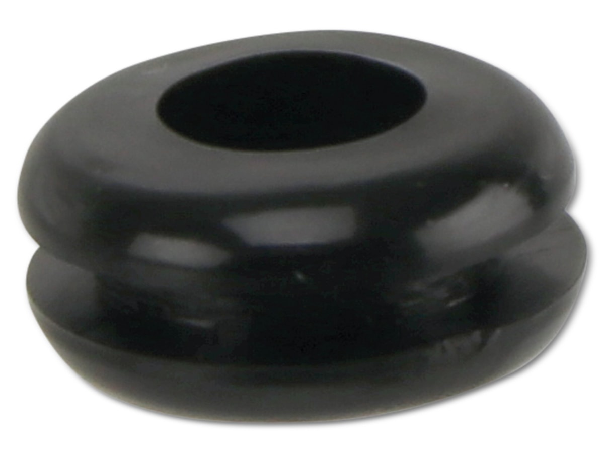 KSS Kabeldurchführungstülle PVC weich, schwarz, Plattenstärke 1,7, Loch-Ø 6,4, geschlossen, 1 Stück von KSS