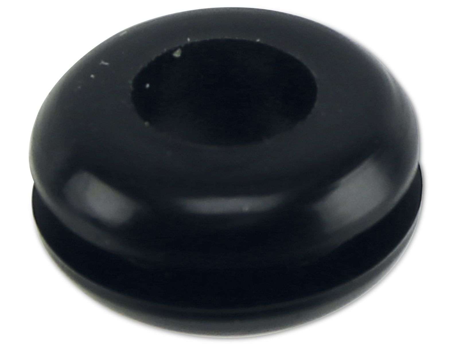 KSS Kabeldurchführungstülle PVC weich, schwarz, Plattenstärke 1,7, Loch-Ø 6,4, offen, 1 Stück von KSS
