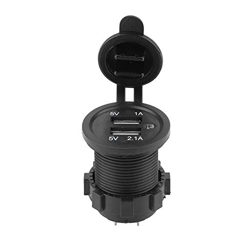 Auto USB Ladegerät - 3.1A ABS Dual USB Modification Ladegerät, Auto Adapter mit Mini Größe Dual Port Schwarz for Auto Motorrad Boot Blau Licht Auto USB Ladegerät - 3.1A ABS Dual USB Modification Ladegerät, Auto Adapter mit Mini Größe Dual Port Schwarz for Auto Motorrad Boot Blau Licht von KSTE