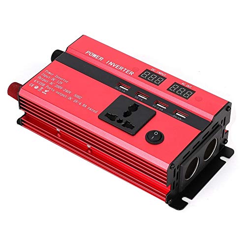 KSTE 3000W 12V bis 220V Auto-Energien-Inverter-Konverter mit LCD-Anzeige USB-Anschluss Zigarettenanzünder Ports von KSTE