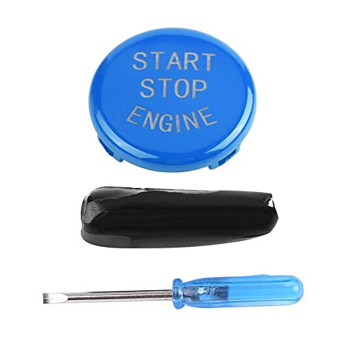 KSTE Auto-EIN-Schlüssel-Startknopf Motorzündschalters Abdeckung for E Disk-Bottom (blau) von KSTE