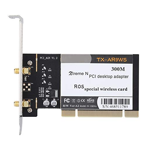 KSTE Netzwerkkarte, PCI, AR9220 300M PCI Desktop-PC, Dualband, 2,4 GHz/5 GHz, Wireless-Netzwerkkarte von KSTE