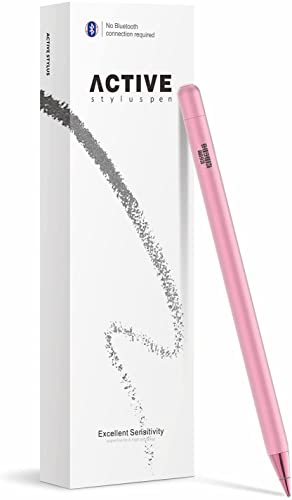 KSW KINGDO Stift für All iPad/iPhone, iPad Stift, Stylus Kapazitiver Wiederaufladbare Stift mit 1.4 mm Extrem Feiner Spitze für iPad/iPhone/iPad Pro/iPhone 12/iPhone XS/iPhone 11 (Rosa) von KSW KINGDO