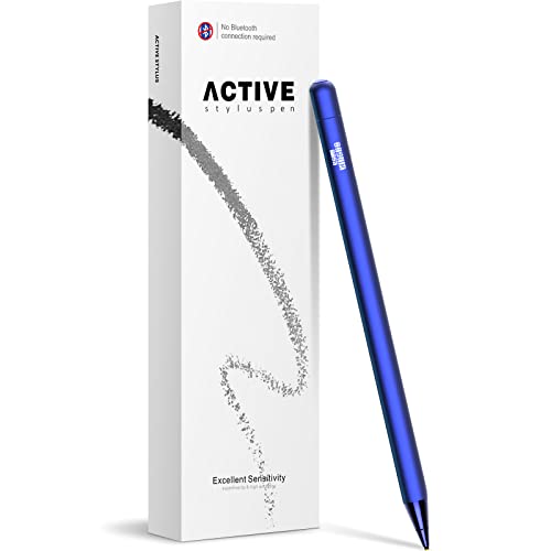 KSW KINGDO Stift für All iPad/iPhone, iPad Stift, Stylus Kapazitiver Wiederaufladbare Stift mit 1.4 mm Extrem Feiner Spitze für iPad/iPhone/iPad Pro/iPhone 12 Pro/iPhone 12/iPhone 11 (Blau) von KSW KINGDO