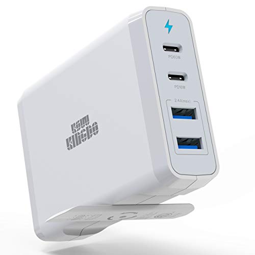 USB C Ladegerät 75W Dualer Type-C PD & 2 USB 3.0 Ports Reise-Lade-Adapter mit 60W 18W kompatibel mit 2018 Mac Book Air,2018 Mac Book Pro, iPad Pro, iPhone 11/11 Pro Max/Xs Max und mehr USB C Ladegerät 75W Dualer Type-C PD & 2 USB 3.0 Ports Reise-Lade-Adapter mit 60W 18W kompatibel mit 2018 Mac Book Air,2018 Mac Book Pro, iPad Pro, iPhone 11/11 Pro Max/Xs Max und mehr von KSW KINGDO
