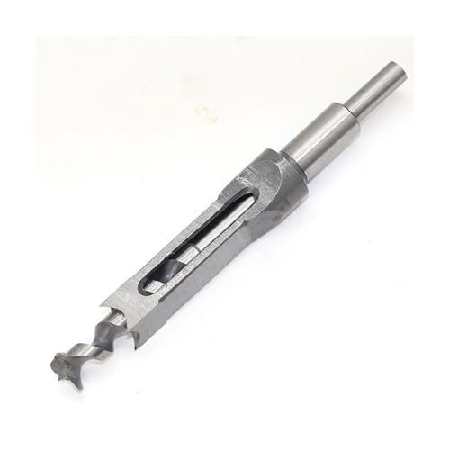 KSeSii 1 Stück HSS-Vierkant-Lochsäge-Einsteckmeißel-Holzbohrer mit Spiralbohrer(6.4mm) von KSeSii