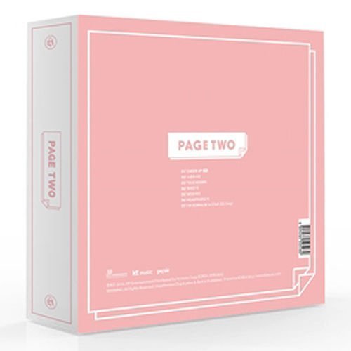 TWICE - [PAGE TWO] 2nd Mini Album Pink ver. CD+Poster+72p Photo Book+7p Garland+1p Lenticular Card & Holder+3p Photo Card K-POP Sealed von KT MUSIC