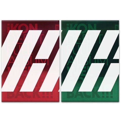 iKON-[WELCOME BACK] DEBUT FULL ALBUM RED VER CD+64p Photo Book+16p Big Post Card+1p Sticker+1p Photo Card+3p Polaroid K-POP Sealed YG von KT MUSIC