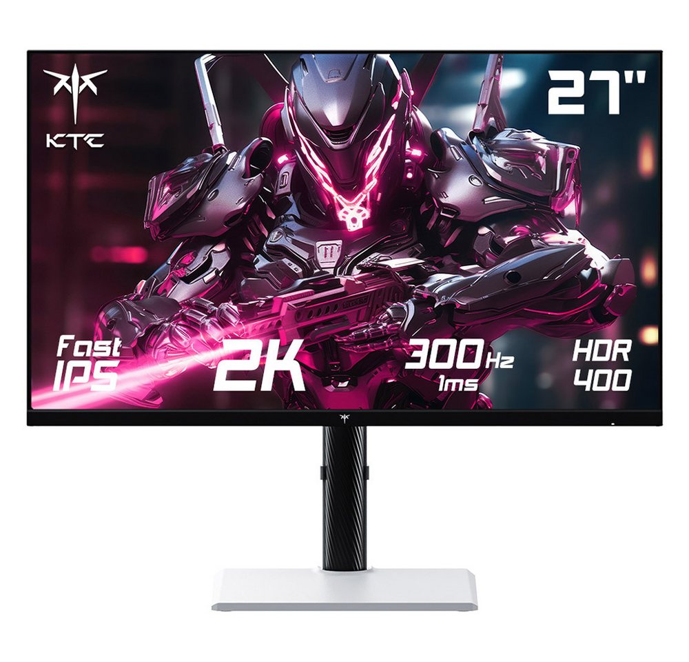 KTC H27E6 27 Zoll QHD 300Hz Gaming-Monitor (2560x1440 px, 1 ms Reaktionszeit, 300 Hz, FAST IPS, FreeSync & G-Sync, 1ms Reaktionszeit, 144% sRGB, HDR 400) von KTC