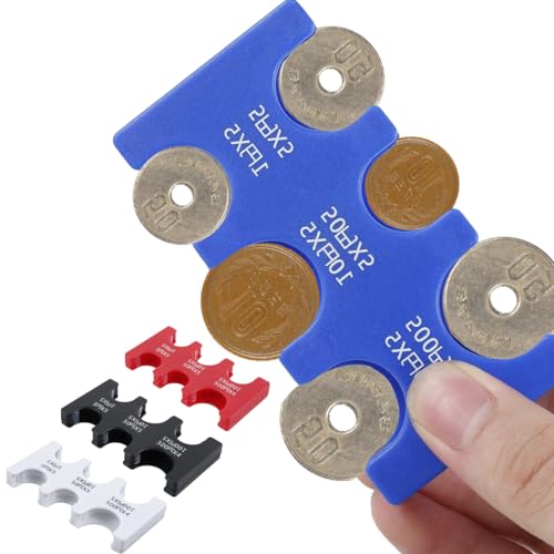 4Pcs Yen Coin Halter Tragbarer Japanischer Yen-Münzhalter Yen Münzfall mit 6 Fächern Raumsparung Yen Coin Organizer und Lagerung wiederverwendbarer für Einkaufen (4Pcs) von KTCINA