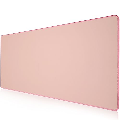 KTRIO Gaming Mauspad XL Größe Mauspad 800x400mm,Multifunktionale große Unterlage Mousepad, Large Size verbessert Präzision und Geschwindigkeit Gummiunterseite,Rosa von KTRIO