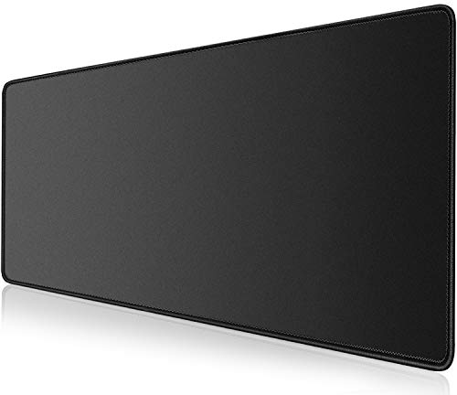 KTRIO Mauspad XL Größe Gaming Mauspad 800x400mm,XL Mousepad,Mousepad Large Size verbessert Präzision und Geschwindigkeit Gummiunterseite,Schwarz von KTRIO