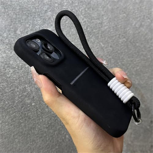 KTUCN Leder-Lanyard-Handgelenkschlaufe, Brieftasche, Kartenhalter, Hülle für iPhone 16 12 13 14 15 Pro Max Plus, Handy-Geldbörse, Schwarz, Für iPhone 15 Pro KTUCN Leder-Lanyard-Handgelenkschlaufe, Brieftasche, Kartenhalter, Hülle für iPhone 16 12 13 14 15 Pro Max Plus, Handy-Geldbörse, Schwarz, Für iPhone 15 Pro von KTUCN