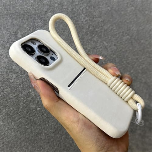 KTUCN Leder-Lanyard-Handgelenkschlaufe, Brieftasche, Kartenhalter, Hülle für iPhone 16 12 13 14 15 Pro Max Plus, Handy-Geldbörse, Weiß, Für iPhone 13 KTUCN Leder-Lanyard-Handgelenkschlaufe, Brieftasche, Kartenhalter, Hülle für iPhone 16 12 13 14 15 Pro Max Plus, Handy-Geldbörse, Weiß, Für iPhone 13 von KTUCN