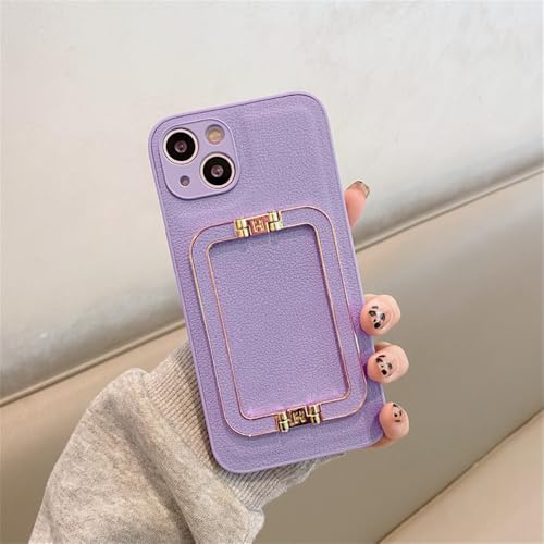 KTUCN Leder-Metall-Faltständerhalterung für iPhone 16 15 14 11 12 13 Pro Max XS X 8 7 Plus Stoßfeste Silikonhülle, Lila, Für iPhone 11 Pro KTUCN Leder-Metall-Faltständerhalterung für iPhone 16 15 14 11 12 13 Pro Max XS X 8 7 Plus Stoßfeste Silikonhülle, Lila, Für iPhone 11 Pro von KTUCN