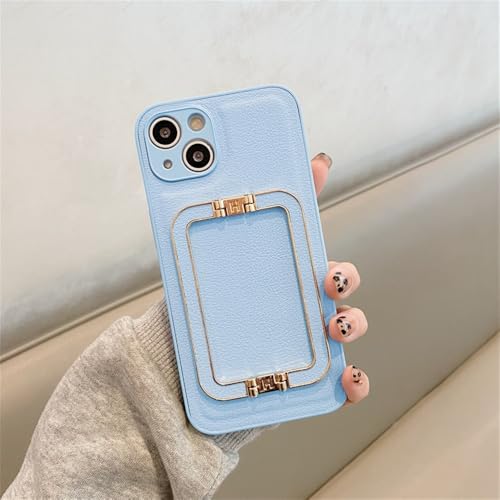 KTUCN Leder-Metall-Faltständerhalterung für iPhone 16 15 14 11 12 13 Pro Max XS X 8 7 Plus Stoßfeste Silikonhülle, Sierra Blue, für iPhone 12 KTUCN Leder-Metall-Faltständerhalterung für iPhone 16 15 14 11 12 13 Pro Max XS X 8 7 Plus Stoßfeste Silikonhülle, Sierra Blue, für iPhone 12 von KTUCN