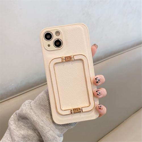KTUCN Leder-Metall-Faltständerhalterung für iPhone 16 15 14 11 12 13 Pro Max XS X 8 7 Plus Stoßfeste Silikonhülle, Weiß, für iPhone 12 ProMax KTUCN Leder-Metall-Faltständerhalterung für iPhone 16 15 14 11 12 13 Pro Max XS X 8 7 Plus Stoßfeste Silikonhülle, Weiß, für iPhone 12 ProMax von KTUCN