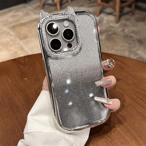 KTUCN Niedliche Cartoon-Beschichtung, glitzernde Diamant-Handyhülle für iPhone 15 14 13 12 16 Pro Max, stoßfeste Farbverlaufshülle, Silber, für iPhone 13 Pro KTUCN Niedliche Cartoon-Beschichtung, glitzernde Diamant-Handyhülle für iPhone 15 14 13 12 16 Pro Max, stoßfeste Farbverlaufshülle, Silber, für iPhone 13 Pro von KTUCN