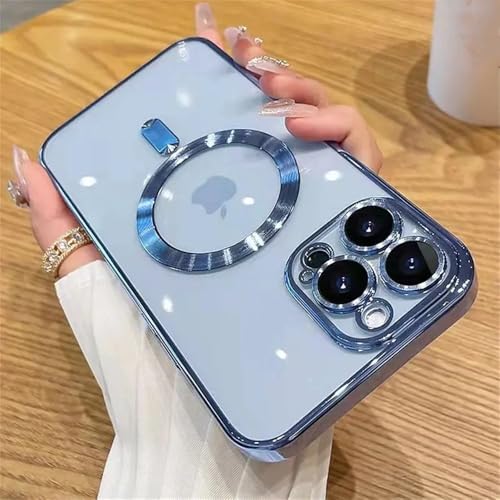 KTUCN Transparente Hülle zum kabellosen Laden für iPhone 16 15 14 13 12 11 Pro Max X XR XS Plus Softcover, Himmelblau, für iPhone X KTUCN Transparente Hülle zum kabellosen Laden für iPhone 16 15 14 13 12 11 Pro Max X XR XS Plus Softcover, Himmelblau, für iPhone X von KTUCN