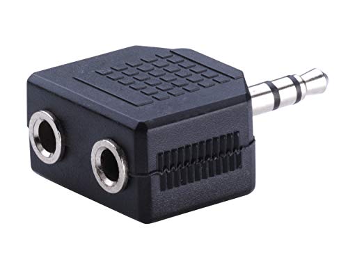KTX7® Kopfhörer 2-Fach Adapter - 3,5mm Stecker/2x 3,5mm Buchse (1 Stück) von KTX7