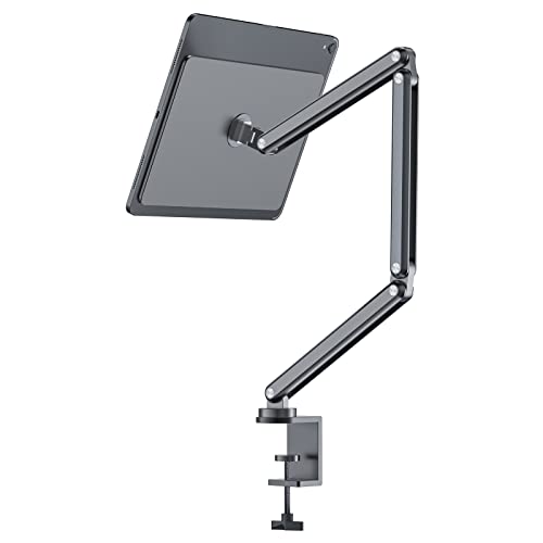 KU XIU Magnetisch Ständer für Pad Pro 13 [2024], Faltbarer Arm Tablet Halterung für Arbeiten und Zeichnen, Multi-Winkel Verstellbarer iPad Stand Halter von KU XIU