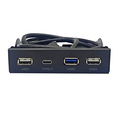 KUAIYIJU 3 5-Zoll Hub Splitter 19-polig Auf Typ C Anschlüsse 3 5-mm Kopfhörer Erweiterungs Frontplattenregal Für Computer PC 3 5-mm Kopfhörer KUAIYIJU 3 5-Zoll Hub Splitter 19-polig Auf Typ C Anschlüsse 3 5-mm Kopfhörer Erweiterungs Frontplattenregal Für Computer PC 3 5-mm Kopfhörer von KUAIYIJU
