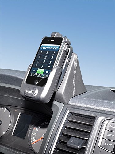 KUDA Handyhalterung passend für VW T6 Transporter/Multivan ab 2015 (Spezial2) (Nicht Startline-Edition) - Telefonkonsole für Smartphones, Handy, Navi und mehr - Kunstlederkonsole, schwarz, 1935 von KUDA