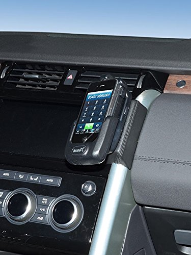 KUDA Handyhalterung passend für Land Rover Discovery 5 ab 04/2017 - Telefonkonsole für Smartphones, Handy, Navi und mehr - Kunstlederkonsole, schwarz, 3065 von KUDA