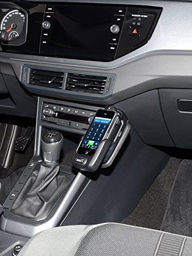 KUDA Handyhalterung passend für VW Polo VI ab 09/2017 - Telefonkonsole für Smartphones, Handys, Navi und mehr – Echtlederkonsole, schwarz, 3110 KUDA Handyhalterung passend für VW Polo VI ab 09/2017 - Telefonkonsole für Smartphones, Handys, Navi und mehr – Echtlederkonsole, schwarz, 3110 von KUDA