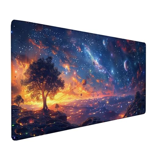 Blau Mousepad XXL 600x300 mm, Sternenhimmel Mousepad Gaming, Schreibtischunterlage mit rutschfeste Gummibasis, Mouse Pad Verbessert Geschwindigkeit und Präzision, Desk Mat für Gaming Zubehör F-1594 Blau Mousepad XXL 600x300 mm, Sternenhimmel Mousepad Gaming, Schreibtischunterlage mit rutschfeste Gummibasis, Mouse Pad Verbessert Geschwindigkeit und Präzision, Desk Mat für Gaming Zubehör F-1594 von KUEAJIOU