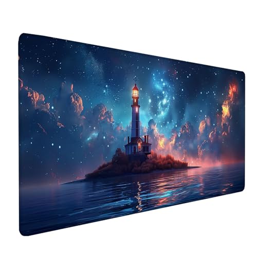 Blau Mousepad XXL 800x300 mm, Wasserturm Mousepad Gaming, Schreibtischunterlage mit rutschfeste Gummibasis, Mouse Pad Verbessert Geschwindigkeit und Präzision, Desk Mat für Gaming Zubehör Q-5167 Blau Mousepad XXL 800x300 mm, Wasserturm Mousepad Gaming, Schreibtischunterlage mit rutschfeste Gummibasis, Mouse Pad Verbessert Geschwindigkeit und Präzision, Desk Mat für Gaming Zubehör Q-5167 von KUEAJIOU