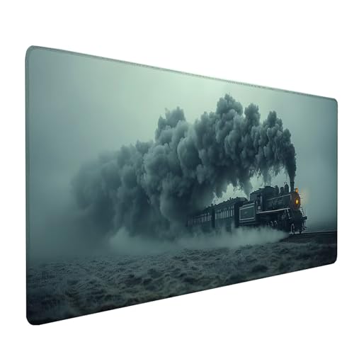 Grau Mousepad XXL, Landschaft Mauspad Groß 700x300 mm, Schreibtischunterlage mit Vernähten Kanten, Wasserdicht Rutschfest Spezielle Oberfläche Mouse Pad, Mauspads für Zimmer Deko Gaming Zubehör U-4259 Grau Mousepad XXL, Landschaft Mauspad Groß 700x300 mm, Schreibtischunterlage mit Vernähten Kanten, Wasserdicht Rutschfest Spezielle Oberfläche Mouse Pad, Mauspads für Zimmer Deko Gaming Zubehör U-4259 von KUEAJIOU