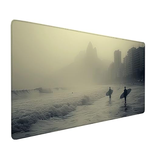 Grau Mousepad XXL 1000x400 mm, Strand Mousepad Gaming, Schreibtischunterlage mit rutschfeste Gummibasis, Mouse Pad Verbessert Geschwindigkeit und Präzision, Desk Mat für Gaming Zubehör 5-3675 Grau Mousepad XXL 1000x400 mm, Strand Mousepad Gaming, Schreibtischunterlage mit rutschfeste Gummibasis, Mouse Pad Verbessert Geschwindigkeit und Präzision, Desk Mat für Gaming Zubehör 5-3675 von KUEAJIOU