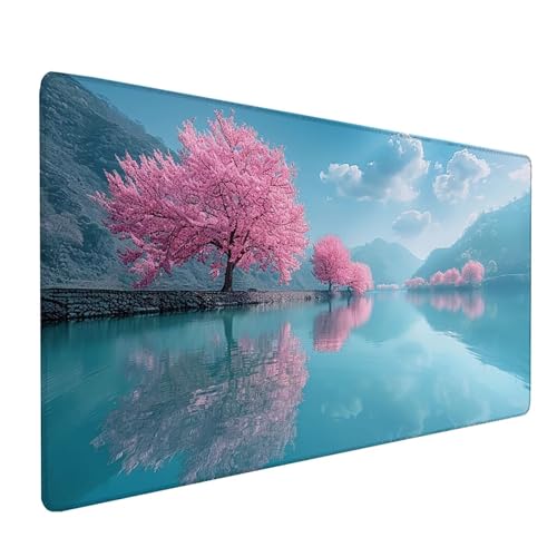 Rosa Mousepad XXL 1000x500 mm, Baum Mousepad Gaming, Schreibtischunterlage mit Rutschfeste Gummibasis, Mouse Pad Verbessert Geschwindigkeit und Präzision, Desk Mat für Gaming Zubehör, Geschenke Y-9048 Rosa Mousepad XXL 1000x500 mm, Baum Mousepad Gaming, Schreibtischunterlage mit Rutschfeste Gummibasis, Mouse Pad Verbessert Geschwindigkeit und Präzision, Desk Mat für Gaming Zubehör, Geschenke Y-9048 von KUEAJIOU