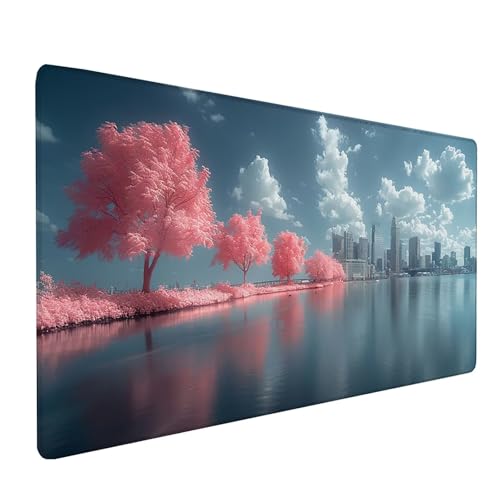 Rosa Mousepad XXL 800x300 mm, Baum Mousepad Gaming, Schreibtischunterlage mit rutschfeste Gummibasis, Mouse Pad Verbessert Geschwindigkeit und Präzision, Desk Mat für Gaming Zubehör, Geschenke 4-6805 Rosa Mousepad XXL 800x300 mm, Baum Mousepad Gaming, Schreibtischunterlage mit rutschfeste Gummibasis, Mouse Pad Verbessert Geschwindigkeit und Präzision, Desk Mat für Gaming Zubehör, Geschenke 4-6805 von KUEAJIOU