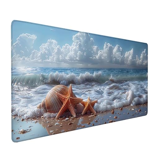 Weiß Mousepad XXL, Wolke Mauspad Groß 1000x500 mm, Schreibtischunterlage mit Vernähten Kanten, Wasserdicht Rutschfest Spezielle Oberfläche Mouse Pad, Mauspads für Zimmer Deko Gaming Zubehör 8-9686 Weiß Mousepad XXL, Wolke Mauspad Groß 1000x500 mm, Schreibtischunterlage mit Vernähten Kanten, Wasserdicht Rutschfest Spezielle Oberfläche Mouse Pad, Mauspads für Zimmer Deko Gaming Zubehör 8-9686 von KUEAJIOU