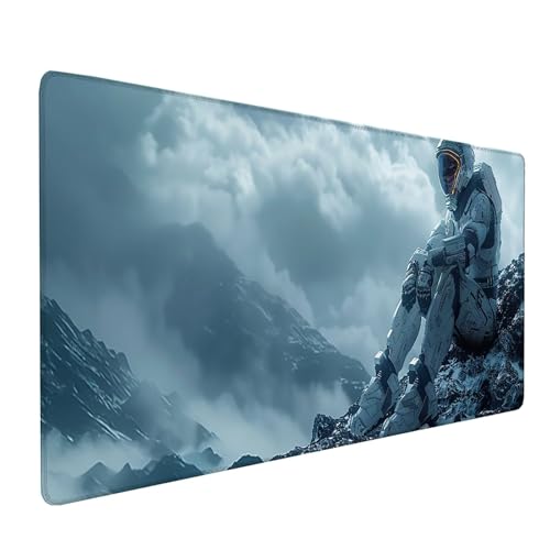 Weiß Mousepad XXL 1000x400 mm, Astronaut Mousepad Gaming, Schreibtischunterlage mit rutschfeste Gummibasis, Mouse Pad Verbessert Geschwindigkeit und Präzision, Desk Mat für Gaming Zubehör S-2466 Weiß Mousepad XXL 1000x400 mm, Astronaut Mousepad Gaming, Schreibtischunterlage mit rutschfeste Gummibasis, Mouse Pad Verbessert Geschwindigkeit und Präzision, Desk Mat für Gaming Zubehör S-2466 von KUEAJIOU