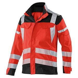 KÜBLER® unisex Warnjacke REFLECTIQ rot, schwarz Größe 48 von KÜBLER®