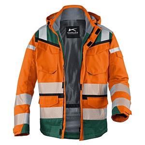 KÜBLER® unisex Warnjacke Winter REFLECTIQ orange, moosgrün Größe 2XL von KÜBLER®