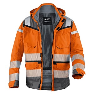 KÜBLER® unisex Warnjacke Winter REFLECTIQ warnorange, anthrazit Größe 4XL von KÜBLER®