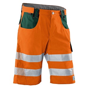 KÜBLER® unisex Warnschutzhose kurz REFLECTIQ orange, moosgrün Größe 52 von KÜBLER®